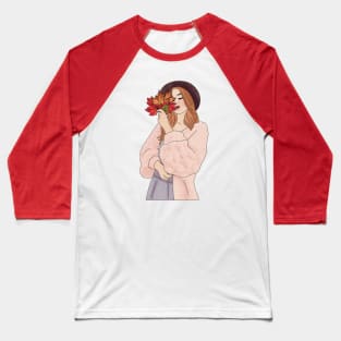 Fall girl (6) Baseball T-Shirt